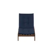 CHAISE LONGUE C/ ALMOFADA LEME - TAMARINDO/AZUL ESCURO - Foto 1
