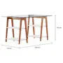 MESA 1,30 M X 75 CM BARTÔ - NOZES/BRANCO - Foto 2