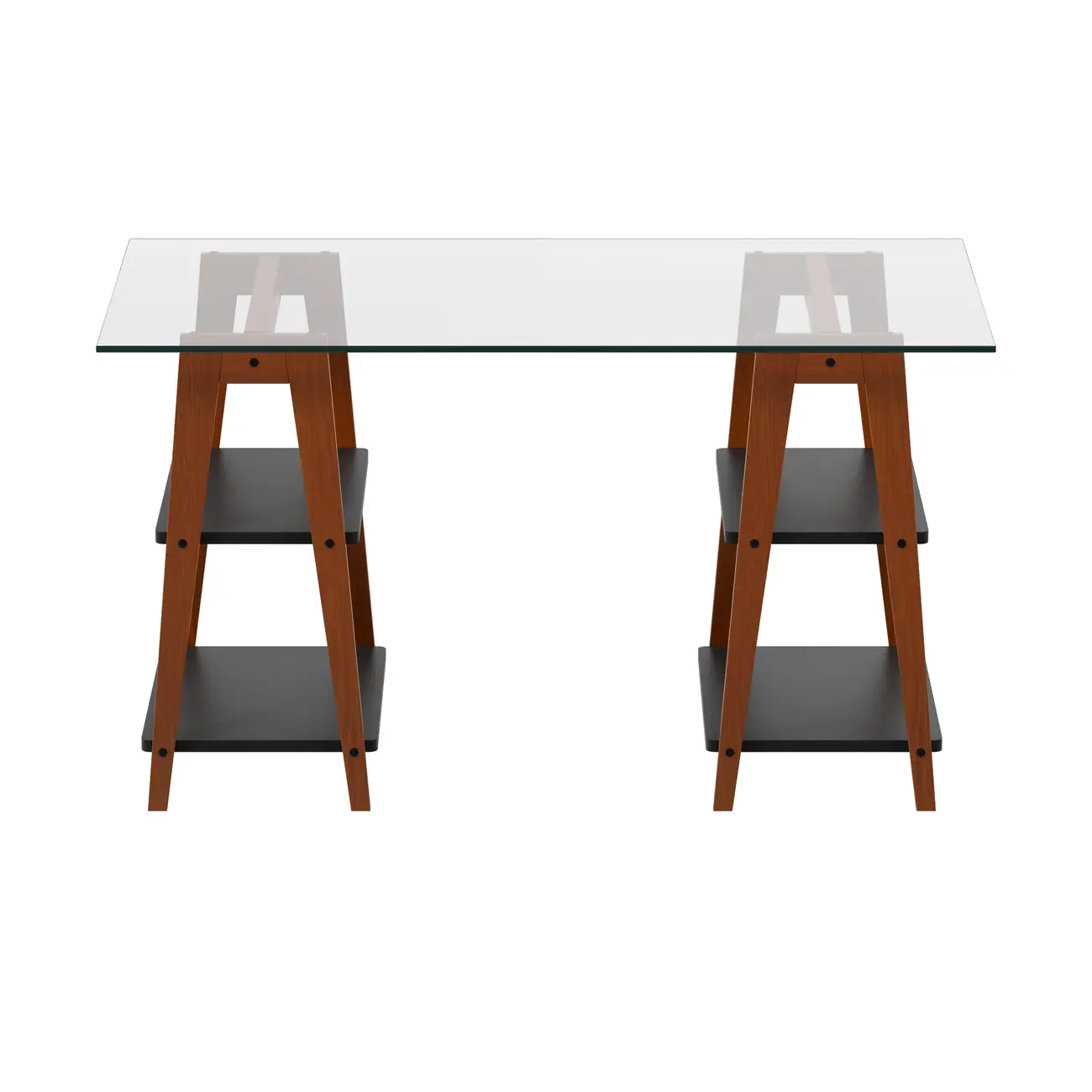 MESA 1,30 M X 75 CM BARTÔ - NOZES/PRETO - Foto 1