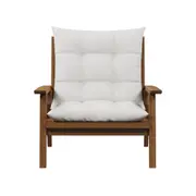 POLTRONA RECLINÁVEL C/ALMOFADA CARAÍVA - BARU/BRANCO - Foto 1