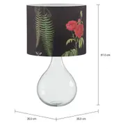 LUMINÁRIA MESA JUG C/CÚPULA NATUREZA H - INCOLOR/PRETO - Foto 2