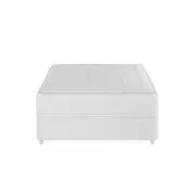 CAMA BOX DE CASAL C/BAÚ MIDDY - BRANCO/BRANCO - Foto 1