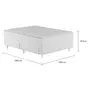 CAMA BOX DE CASAL C/GAVETA MIDDY - BRANCO/BRANCO - Foto 8