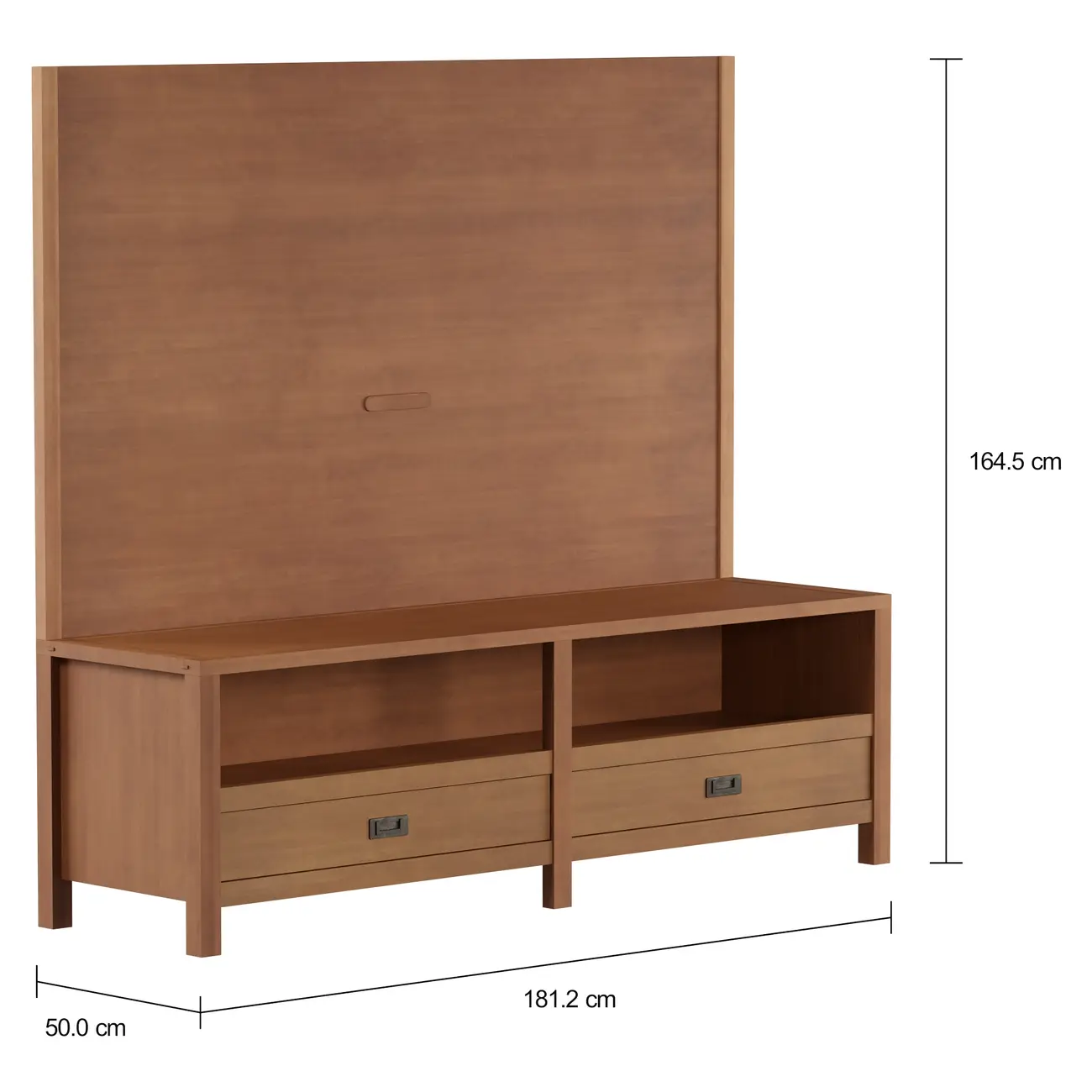 RACK COM PAINEL TV 2GV. 181X50 ARMAZÉM - NOZES/NOZES - Foto 2