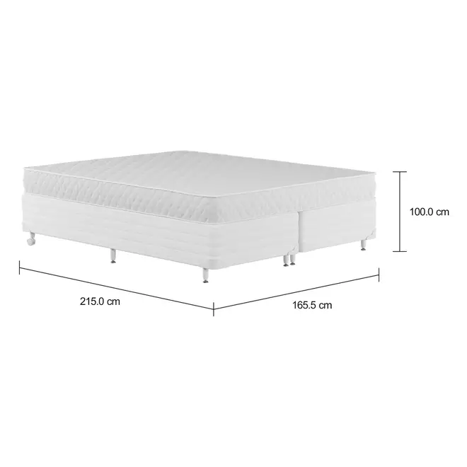 CAMA BOX QUEEN 158 MAX DOSS - BRANCO/BRANCO - Foto 6