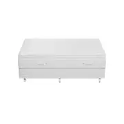 CAMA BOX QUEEN PREMIUM - BRANCO/BRANCO - Foto 3