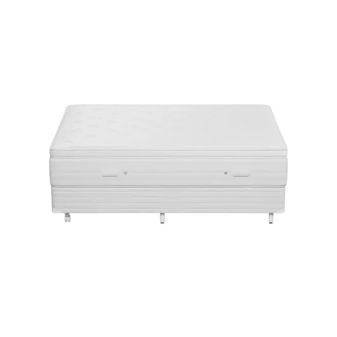 CAMA BOX QUEEN PREMIUM - BRANCO/BRANCO - Foto 3