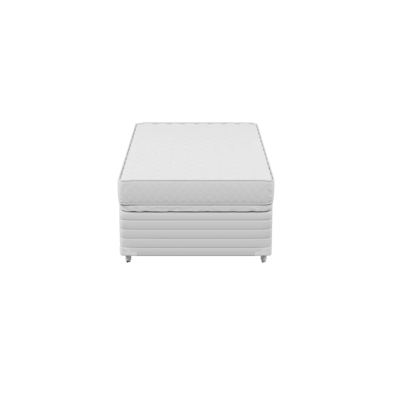CAMA BOX DE SOLTEIRO 88 COM BAÚ MAX DOSS - BRANCO/BRANCO - Foto 4
