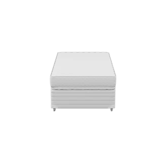CAMA BOX DE SOLTEIRO 88 COM BAÚ MAX DOSS - BRANCO/BRANCO - Foto 4