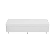 CAMA BOX DE SOLTEIRO 88 MAX DOSS - BRANCO/BRANCO - Foto 1