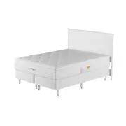 CAMA DE CASAL/QUEEN REGENCE PREMIUM - BRANCO PROVENCE/BRANCO - Foto 1