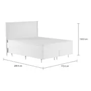 CAMA DE CASAL/QUEEN REGENCE MIDDY - BRANCO PROVENCE/BRANCO - Foto 5