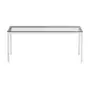 MESA 1,80 M X 95 CM TAMPO VIDRO METRIC - BRANCO/INCOLOR - Foto 1