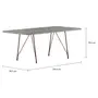 ARAMIS BETON MESA 1,83 M X 90 CM - COBRE/KONKRET - Foto 2