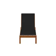 CHAISE LONGUE COM ALMOFADA VEREDA - EUCALIPTO/PRETO - Foto 1