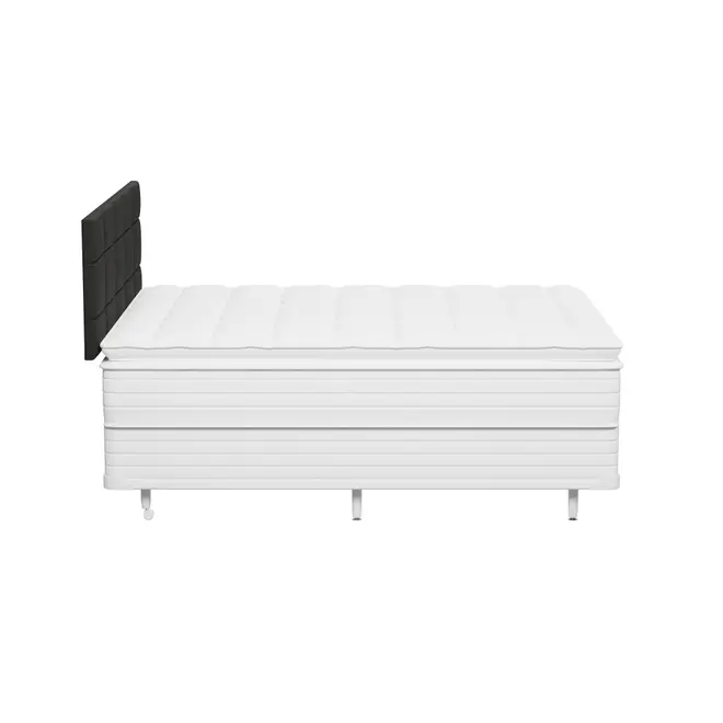 CAMA DE CASAL/QUEEN PREMIUM RESTING - KONKRET/BRANCO - Foto 4
