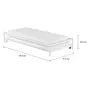 CAMA DE SOLTEIRO 88 C/CAMA INF 78 FLAT - BRANCO/BRANCO - Foto 7