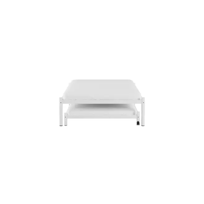 CAMA DE SOLTEIRO 88 C/CAMA INF 78 FLAT - BRANCO/BRANCO - Foto 4