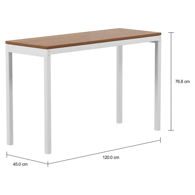 APARADOR 1,20 M X 45 CM MADEIRA METRIC - BRANCO/FREIJÓ - Foto 2