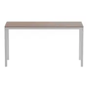 MESA 1,45 M X 60 CM TAMPO MADEIRA METRIC - BRANCO/FREIJÓ - Foto 1