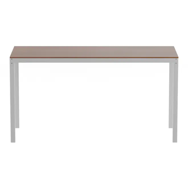 MESA 1,45 M X 60 CM TAMPO MADEIRA METRIC - BRANCO/FREIJÓ - Foto 1