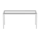 MESA 1,60 M X 75 CM TAMPO VIDRO METRIC