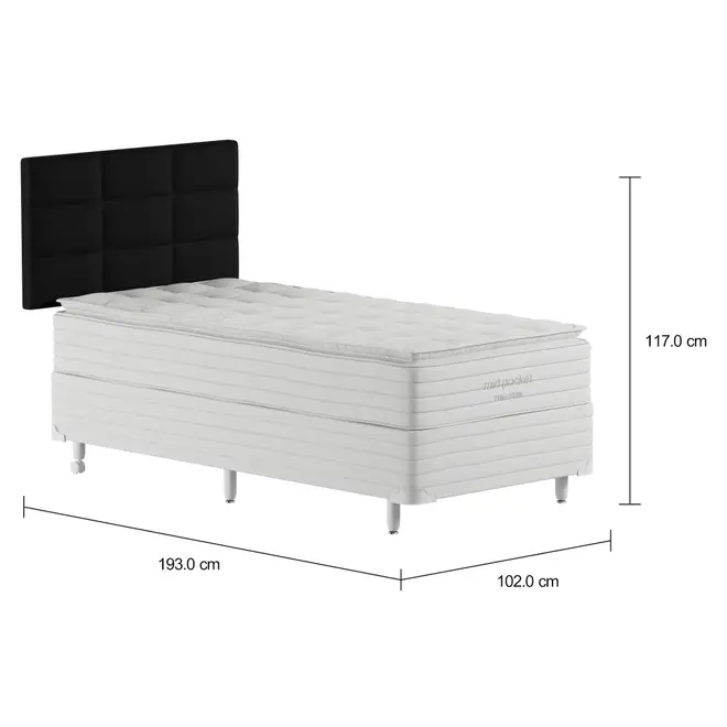 CAMA DE SOLTEIRO RESTING MIDDY - KONKRET - Foto 5