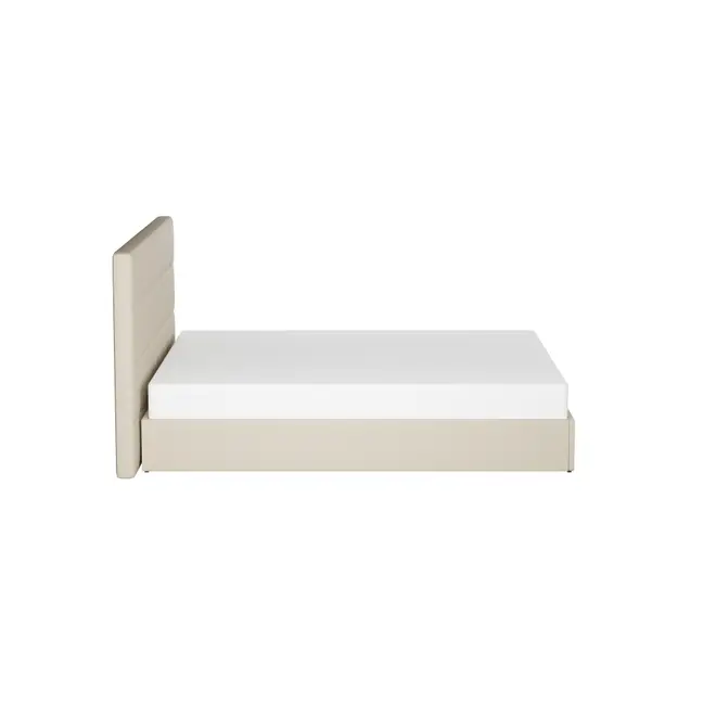 CAMA KING 1,93 M C/ CABECEIRA SOX - BEGE - Foto 4