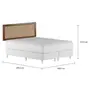CAMA DE CASAL/QUEEN URCA MIDDY - NOZES/NATURAL - Foto 2