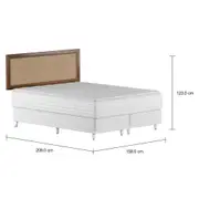 CAMA DE CASAL/QUEEN URCA MIDDY - NOZES/NATURAL - Foto 2