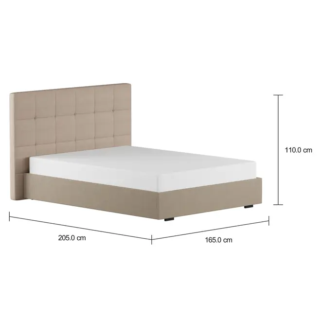 CAMA DE CASAL 1,38 M C/ CABECEIRA SOX - BEGE - Foto 2