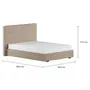 CAMA DE CASAL 1,38 M C/ CABECEIRA SOX - BEGE - Foto 2