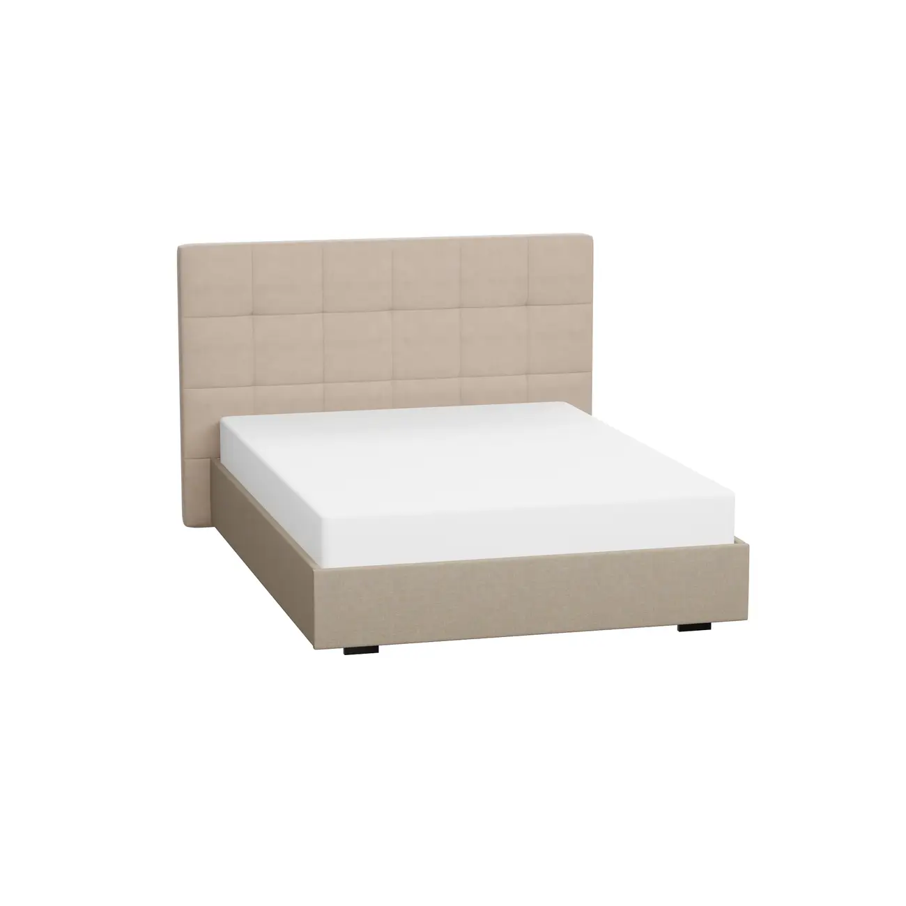 CAMA DE CASAL 1,38 M C/ CABECEIRA SOX - BEGE - Foto 1