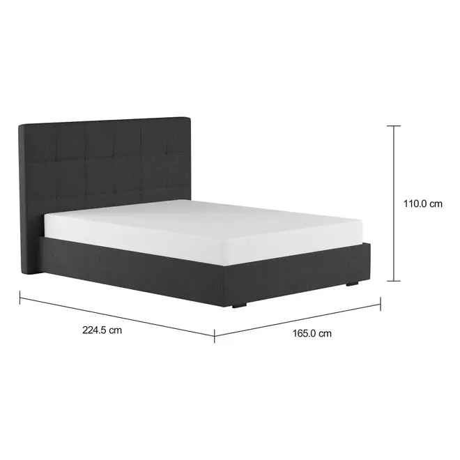 CAMA DE CASAL 1,38 M C/ CABECEIRA SOX - KONKRET - Foto 2