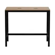 METRIC MESA ALTA 120X70 C/CAIXA CONECT. - PRETO/FREIJÓ - Foto 1