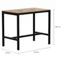 METRIC MESA ALTA 120X70 C/CAIXA CONECT. - PRETO/FREIJÓ - Foto 2