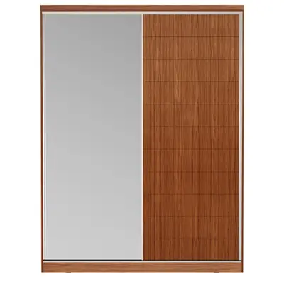 GUARDA-ROUPAS COM 1 PORTA ESPELHADA FRIZ