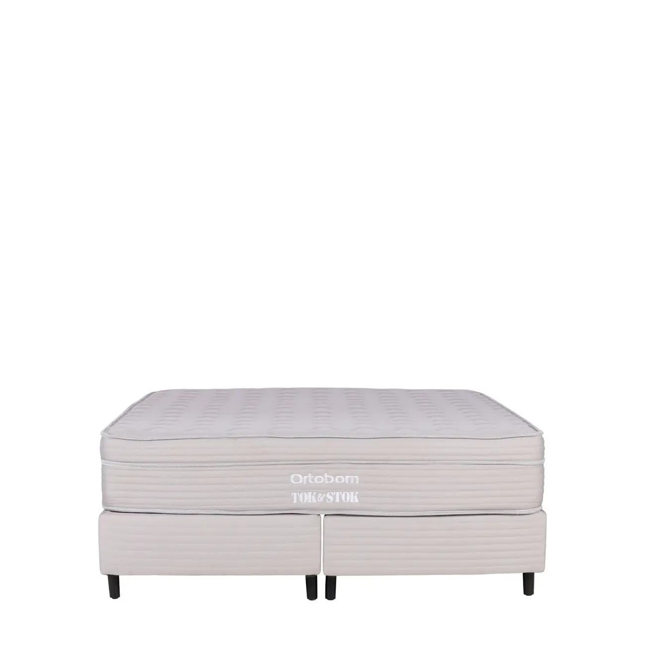 MIDDLE CAMA BOX QUEEN 158 - CINZA/PRETO - Foto 2