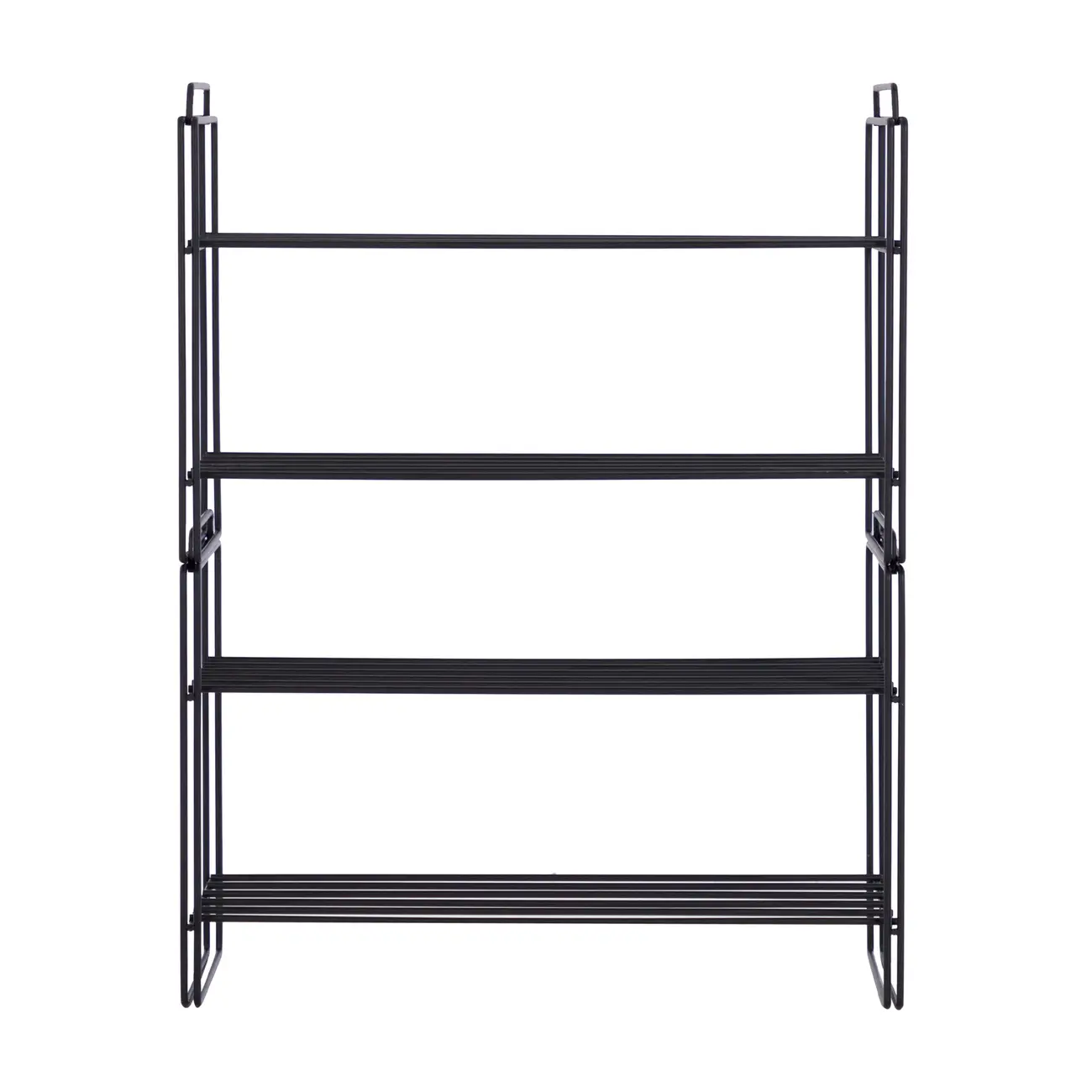 SAPATEIRA EMPILHÁVEL COM 2 FINELINE I - PRETO - Foto 1