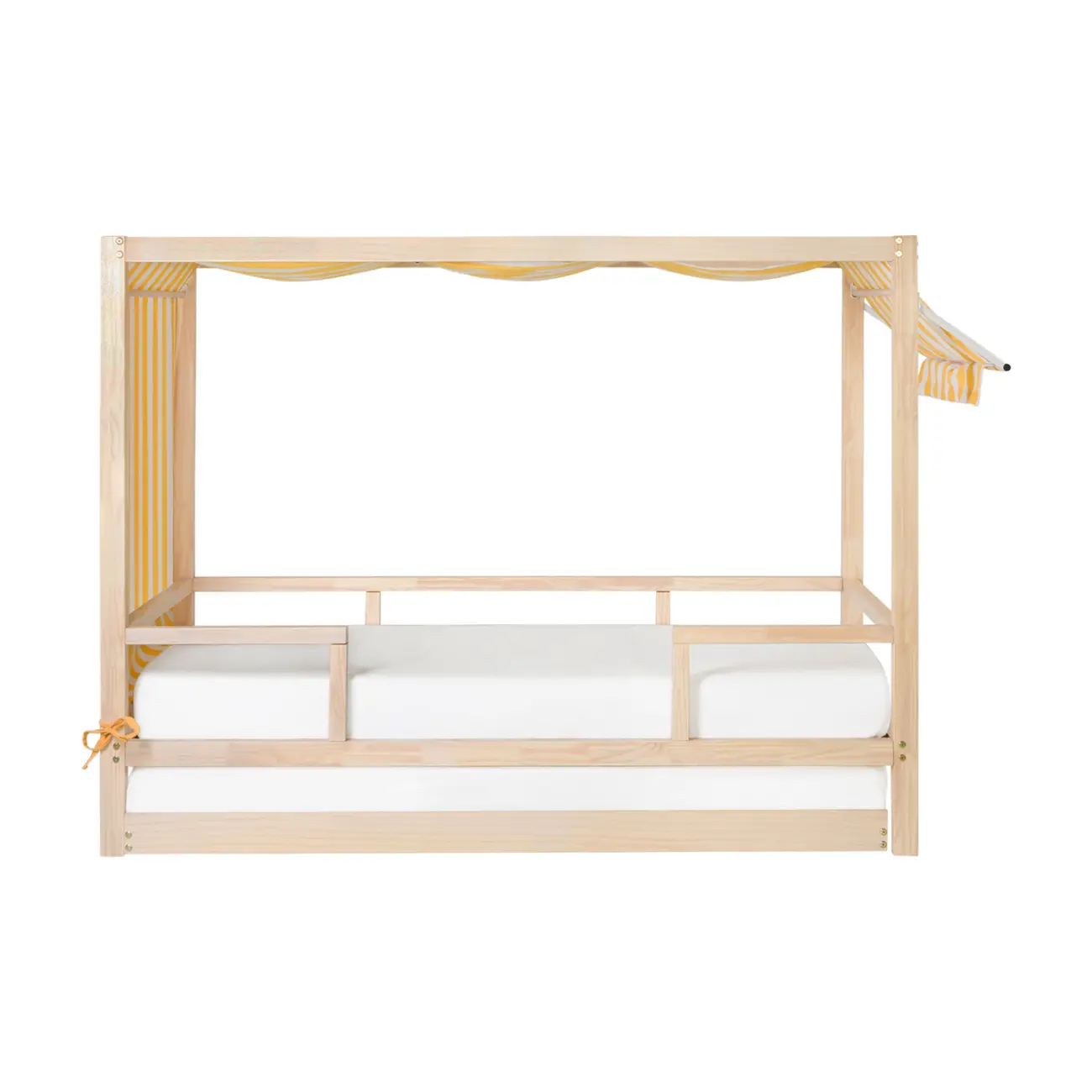 TENDINHA CAMA SOLTEIRO C/CAMA INFERIOR - NATURAL WASHED/MULTICOR - Foto 2