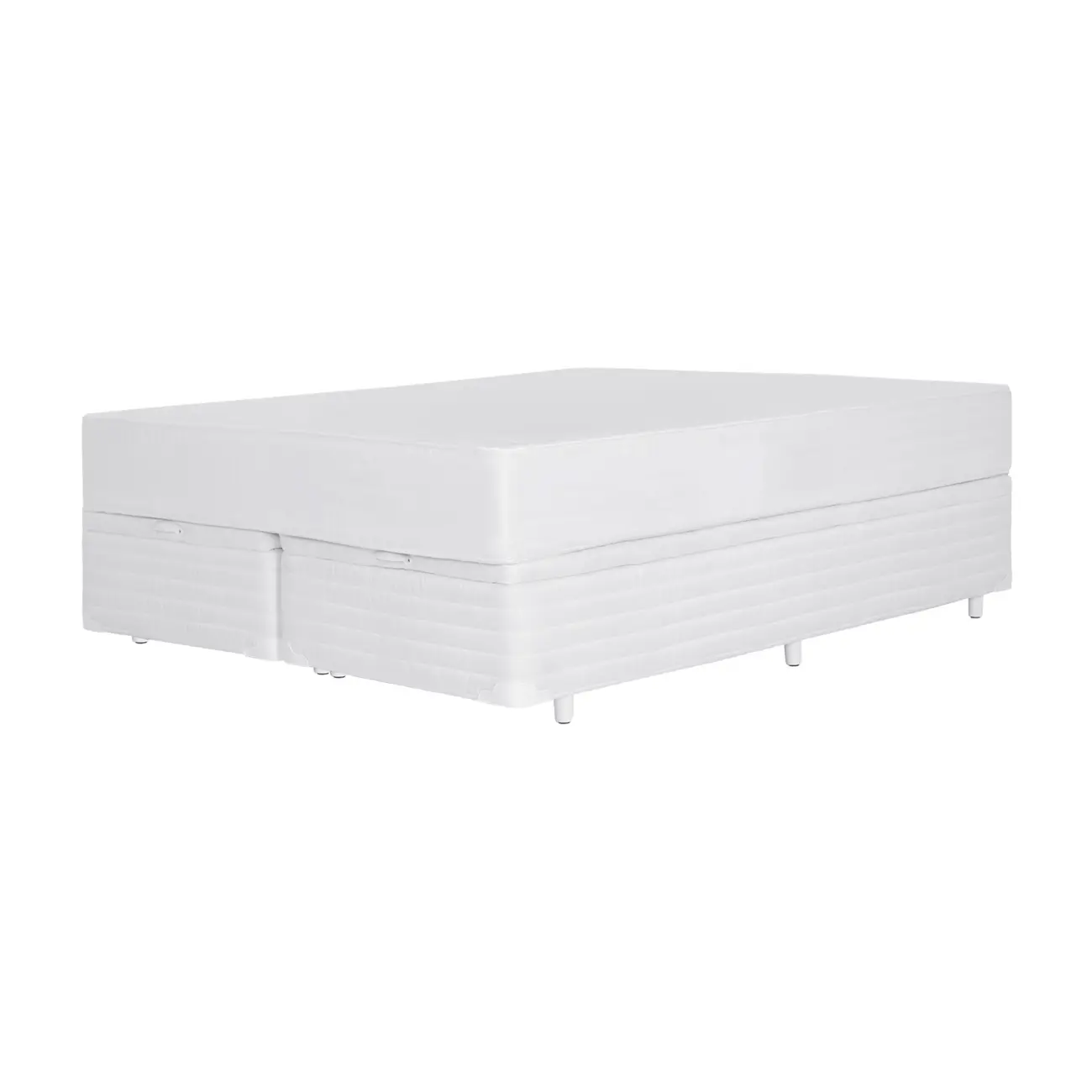 CAMA BOX QUEEN 158 BAÚ MAX FIRST BONNELL - BRANCO - Foto 1