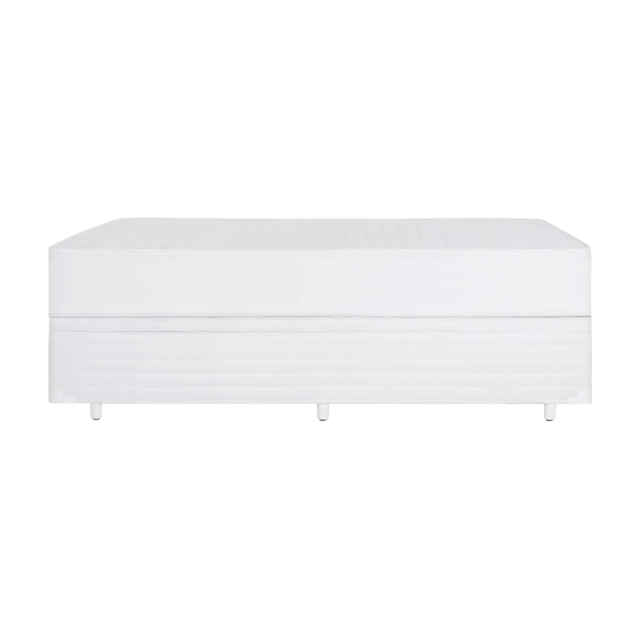 CAMA BOX QUEEN 158 BAÚ MAX FIRST BONNELL - BRANCO - Foto 3