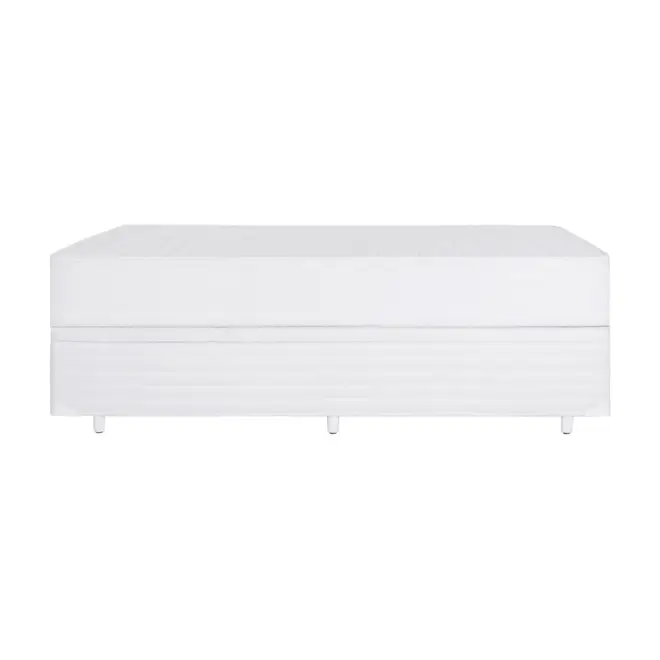 CAMA BOX QUEEN 158 BAÚ MAX FIRST BONNELL - BRANCO - Foto 3