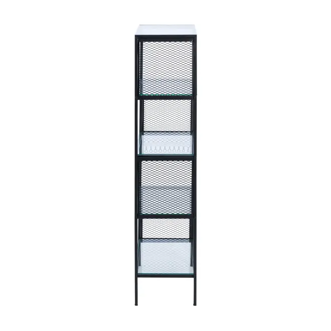 THE GRID ESTANTE 60X136 COM PRATELEIRAS - PRETO/INCOLOR - Foto 3
