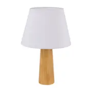 LUMINÁRIA DE MESA MASSIV COM CÚPULA Z - AMÊNDOA/NATURAL - Foto 1