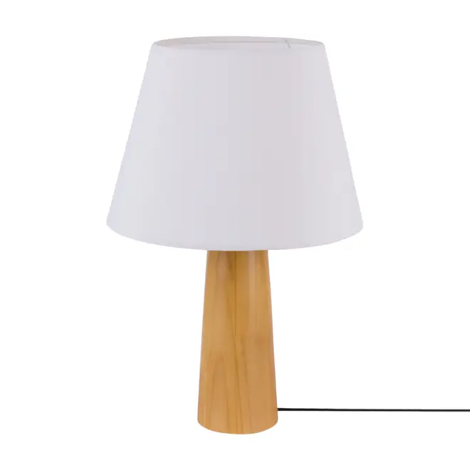 LUMINÁRIA DE MESA MASSIV COM CÚPULA Z - AMÊNDOA/NATURAL - Foto 2