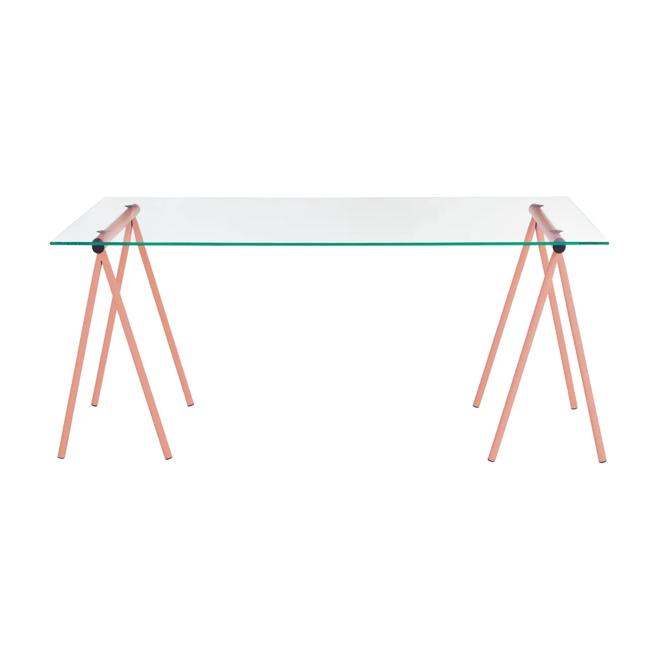 MESA 1,60 M X 75 CM TRET - MELÃO/INCOLOR - Foto 1