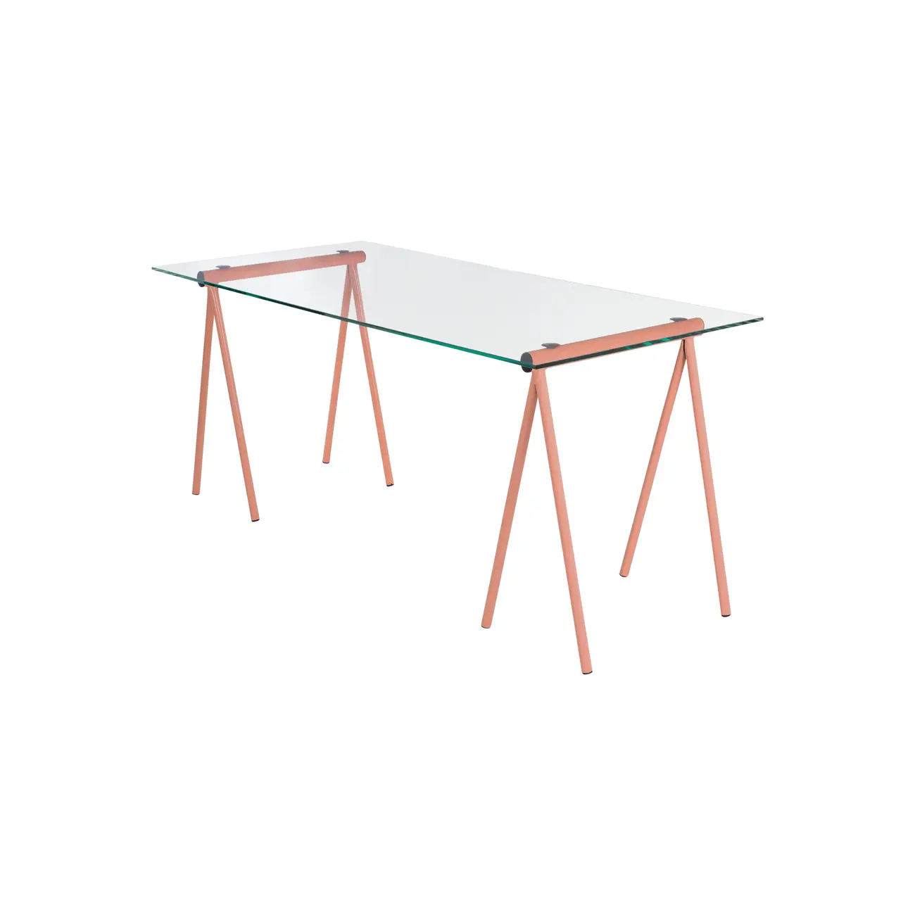 MESA 1,60 M X 75 CM TRET - MELÃO/INCOLOR - Foto 2