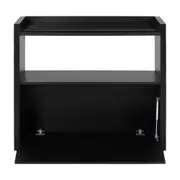 ESTANTE 97 CM X 84 CM VETRO - PRETO/PRETO - Foto 3