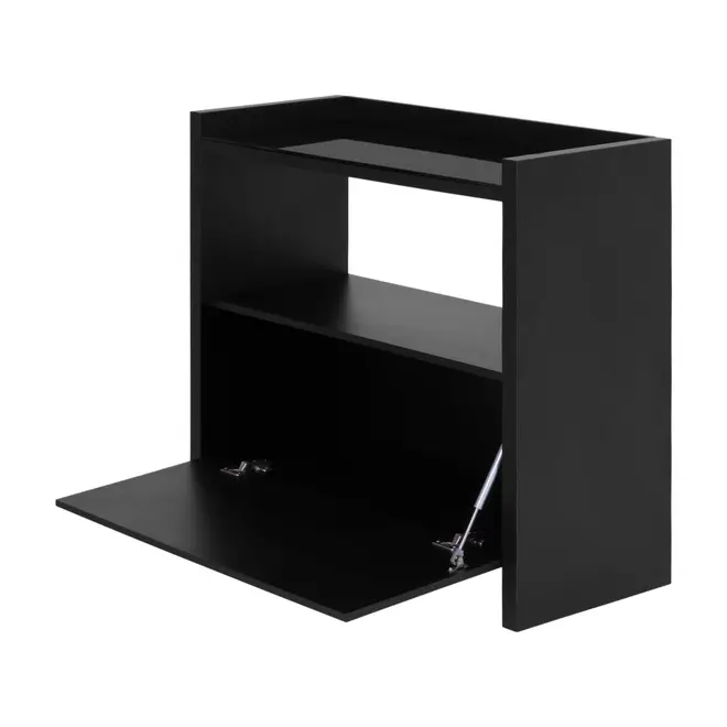 ESTANTE 97 CM X 84 CM VETRO - PRETO/PRETO - Foto 4